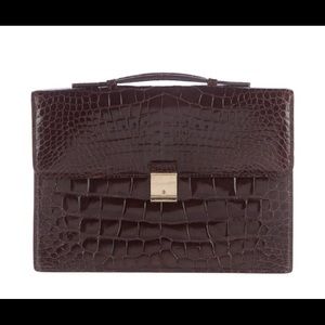 Ermenegildo Zegna Executive Aligator Briefcase